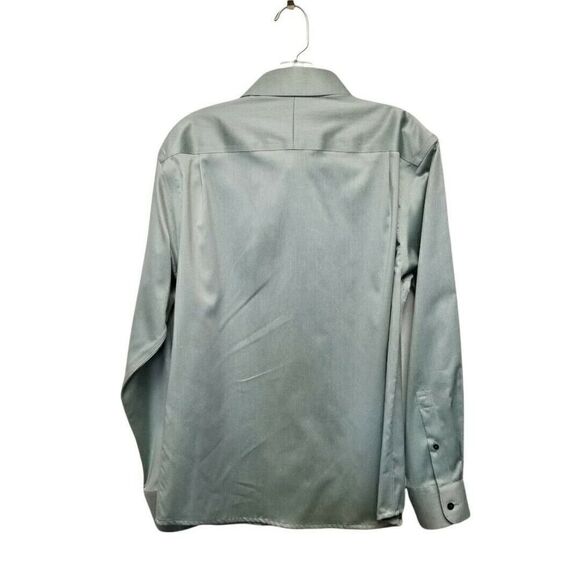 Murano Button Down Men's Dress Shirt Color Green Long Sleeves NWT Size 18/35 - Picture 2 of 5